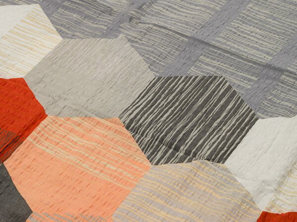 Krep posteljina od renforcé pamuka HONEY COMB siva Dimenzije posteljine: 70 x 90 cm | 140 x 200 cm