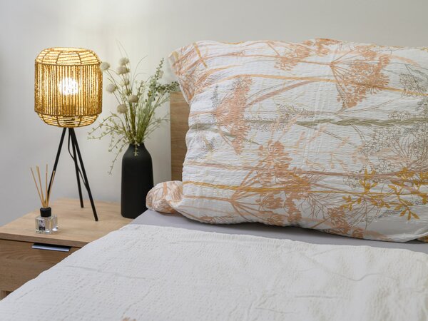 Krep posteljina od Renforcé pamuka CARAWAY krem. Dimenzije posteljine: 70 x 90 cm | 140 x 200 cm