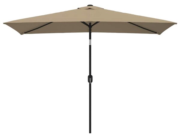 Vanjski suncobran s metalnim stupom 300 x 200 cm smeđesivi - Tupe / N/A