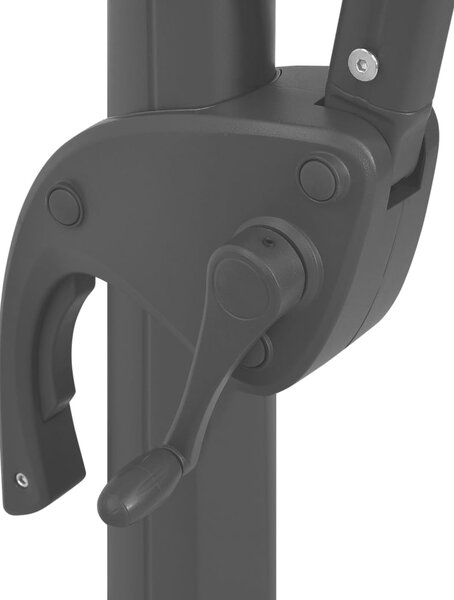 Vrtni suncobran s 4 razine i stupom 250 x 250 cm terakota - Smeđa / N/A