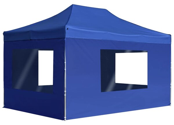 Profesionalni sklopivi šator za zabave 4,5 x 3 m plavi - Plava / 4.5 x 3 m