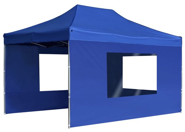 Profesionalni sklopivi šator za zabave 4,5 x 3 m plavi - Plava / 4.5 x 3 m