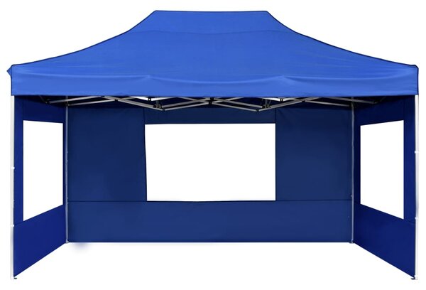 Profesionalni sklopivi šator za zabave 4,5 x 3 m plavi - Plava / 4.5 x 3 m