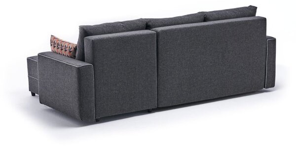 Atelier Del Sofa Kutna garnitura na razvlačenje, Antracit, Ece Right - Anthracite