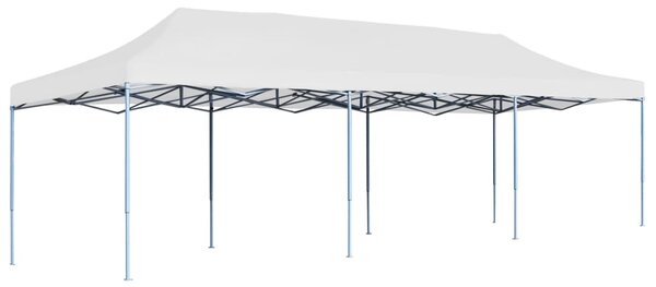 Sklopivi prigodni šator za zabave 3 x 9 m bijeli - Bijela / N/A