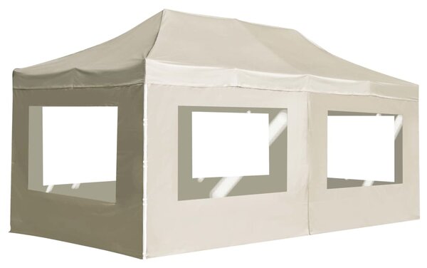 Profesionalni sklopivi šator za zabave 6 x 3 m krem - Krema / 6 x 3 m