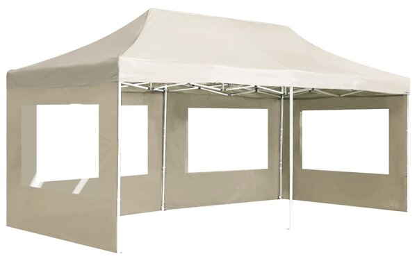 Profesionalni sklopivi šator za zabave 6 x 3 m krem - Krema / 6 x 3 m