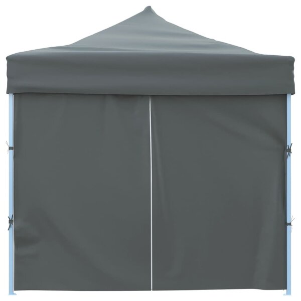Sklopivi šator za zabave s 8 bočnih zidova 870x291x315 cm antracit - Antracitno siva / N/A