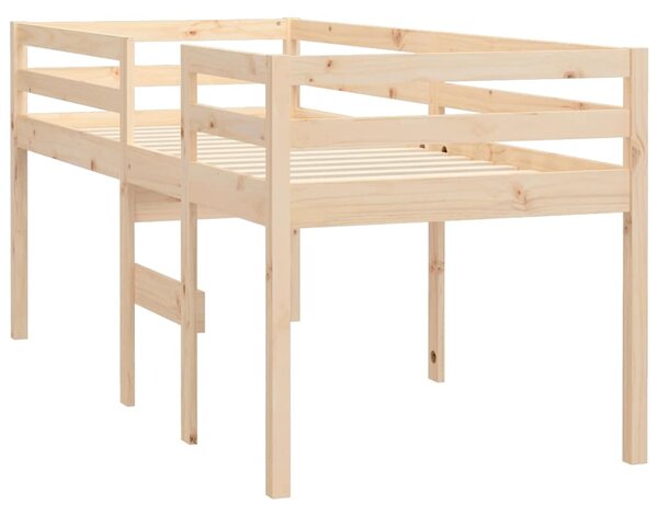 Visoki krevet 80x200 cm od masivne borovine - Smeđa / 80 x 200 cm
