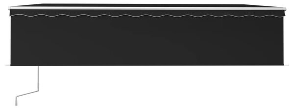 Automatska tenda s roletom i senzorom LED 6 x 3 m antracit - Antracitno siva / 6 x 3 m