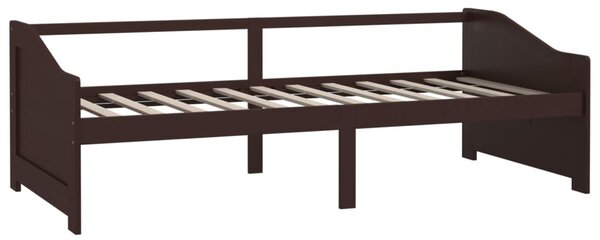 Trosjed / dnevni ležaj tamnosmeđi 90x200 cm od masivne borovine - Smeđa / N/A