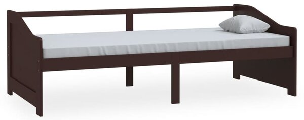 Trosjed / dnevni ležaj tamnosmeđi 90x200 cm od masivne borovine - Smeđa / N/A