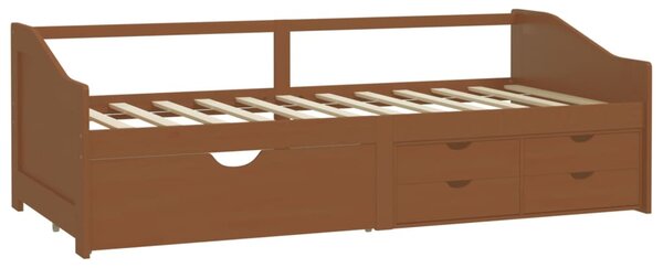 Trosjed / dnevni ležaj s ladicama boja meda 90x200 cm borovina - Smeđa / N/A