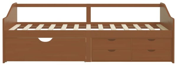 Trosjed / dnevni ležaj s ladicama boja meda 90x200 cm borovina - Smeđa / N/A