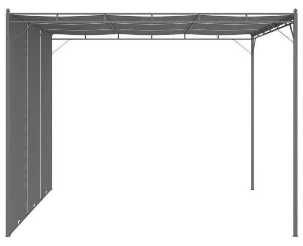 Vrtna sjenica s bočnim zastorom 3 x 3 x 2,25 m antracit - Antracitno siva / 3 x 3 x 2.25 m