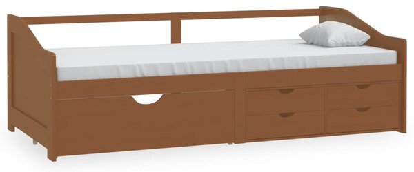 Trosjed / dnevni ležaj s ladicama boja meda 90x200 cm borovina - Smeđa / N/A