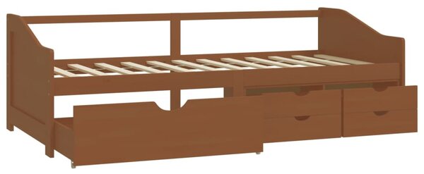 Trosjed / dnevni ležaj s ladicama boja meda 90x200 cm borovina - Smeđa / N/A