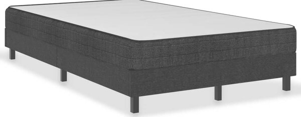 Krevet od tkanine s oprugama tamnosivi 120 x 200 cm - Siva / 120 x 200 cm