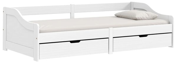 Dnevni ležaj s 2 ladice IRUN bijeli 90x200 cm masivna borovina - Bijela / Default
