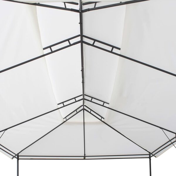 Sjenica sa zastorima 600 x 298 x 270 cm bijela 180 g/m² - Bijela / N/A