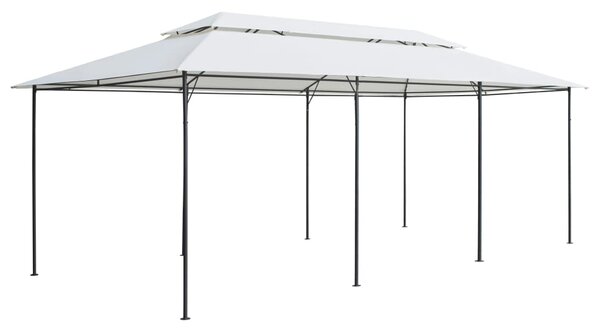 Sjenica sa zastorima 600 x 298 x 270 cm bijela 180 g/m² - Bijela / N/A