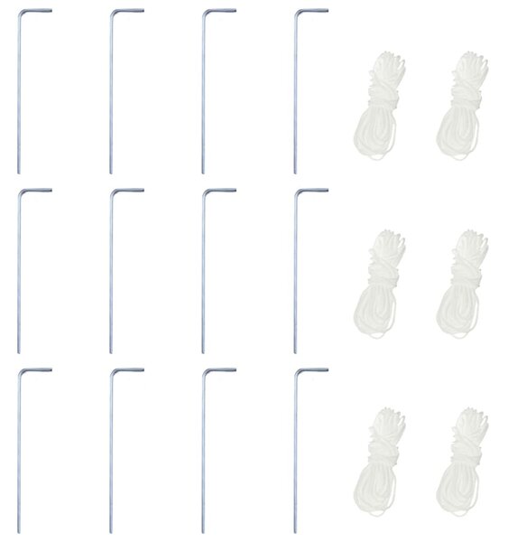 Šesterokutni prigodni šator sa 6 zidova krem bijeli 3,6 x 3,1 m - Krema / N/A
