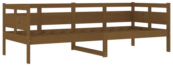 Dnevni ležaj od masivne borovine smeđa boja meda 80 x 200 cm - Smeđa / 80 x 200 cm