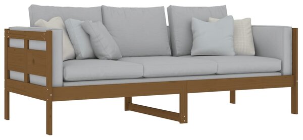 Dnevni ležaj od masivne borovine smeđa boja meda 80 x 200 cm - Smeđa / 80 x 200 cm