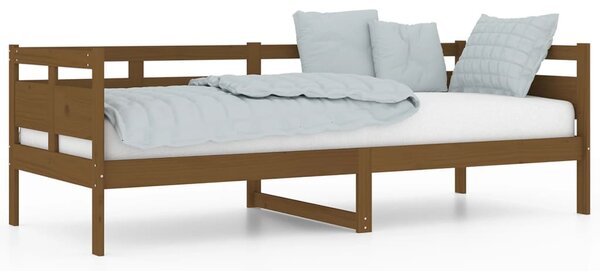 Dnevni ležaj od masivne borovine smeđa boja meda 80 x 200 cm - Smeđa / 80 x 200 cm