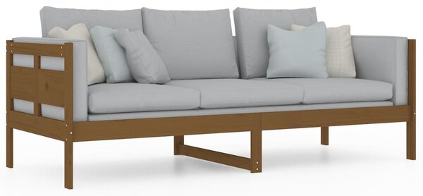Dnevni ležaj od masivne borovine smeđa boja meda 80 x 200 cm - Smeđa / 80 x 200 cm