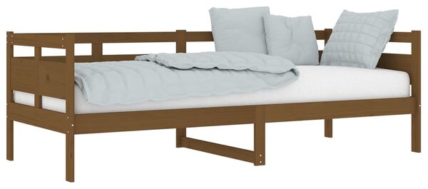 Dnevni ležaj od masivne borovine smeđa boja meda 80 x 200 cm - Smeđa / 80 x 200 cm