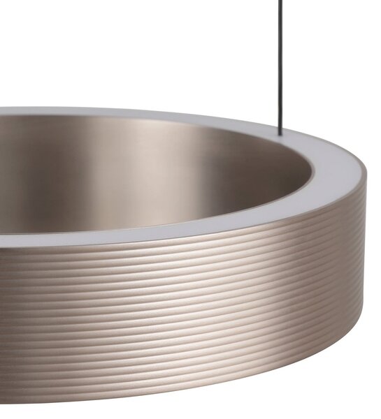 Brilliant LED viseća svjetiljka Axion, crna/smeđa, duljina 32 cm, CCT, prigušiva, Crno, Dnevni boravak/blagovaonica, Metal