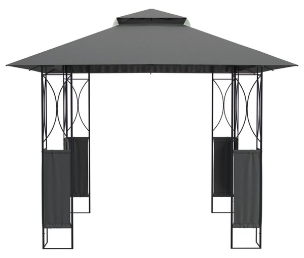 Sjenica s krovom antracit 300 x 300 x 270 čelična - Antracitno siva / 300 x 300 x 270 cm