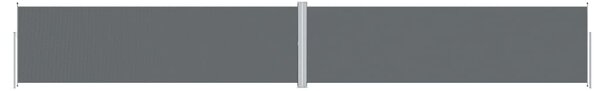 Uvlačiva bočna tenda antracit 180 x 1200 cm - Antracitno siva / 180 x 1200 cm