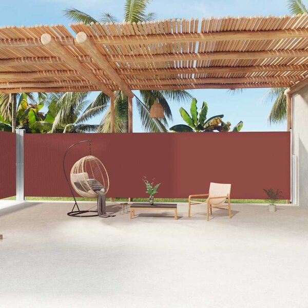 Uvlačiva bočna tenda smeđa 200 x 1200 cm - Smeđa / 200 x 1200 cm