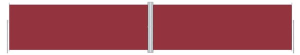 Uvlačiva bočna tenda crvena 180 x 1000 cm - Crvena / 180 x 1000 cm