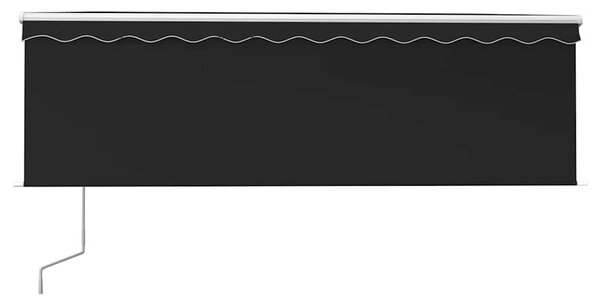 Automatska tenda s roletom i senzorom LED 4,5 x 3 m antracit - Antracitno siva / 4.5 x 3 m