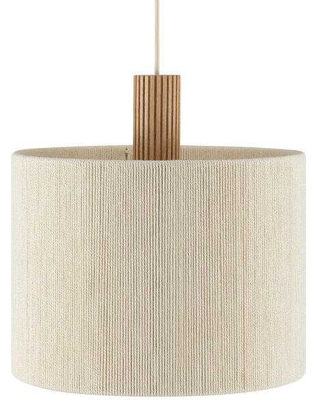 Brilliant Arlo viseća lampa, bež, tkanina/drvo, Ø 35 cm, za jednu žarulju, prigušiva, Bež, Dnevni boravak/blagovaonica, Tkanina / tekstil