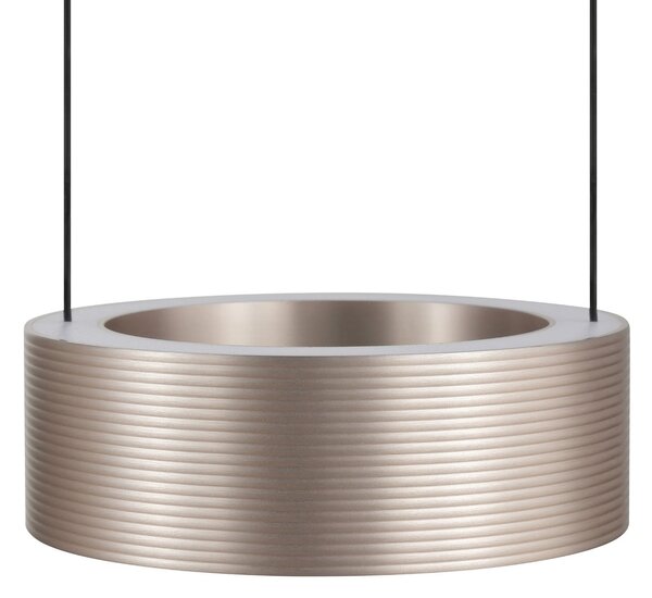 Brilliant LED viseća svjetiljka Axion, crna/smeđa, duljina 118 cm, CCT, prigušiva, Crno, Dnevni boravak/blagovaonica, Metal