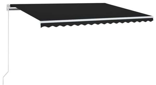 Tenda na ručno uvlačenje s LED svjetlima 400 x 300 cm antracit - Antracitno siva / 400 x 300 cm