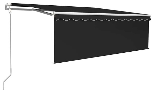 Automatska tenda na uvlačenje s roletom 4,5 x 3 m antracit - Antracitno siva / 4.5 x 3 m