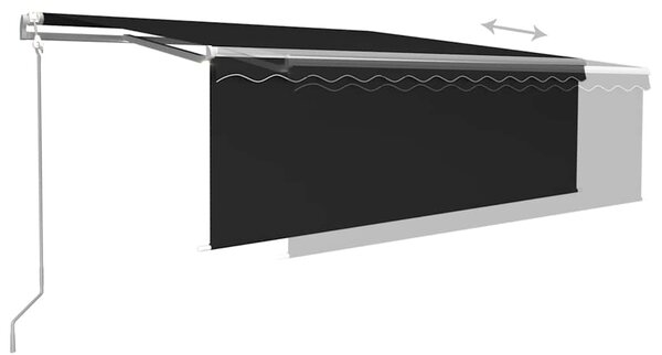 Automatska tenda na uvlačenje s roletom 4,5 x 3 m antracit - Antracitno siva / 4.5 x 3 m