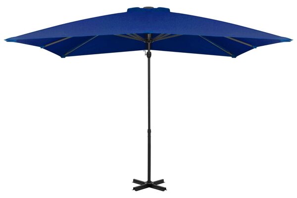 Konzolni vrtni suncobran s aluminijskim stupom 250x250cm azurni - Plava / 250 x 250 cm