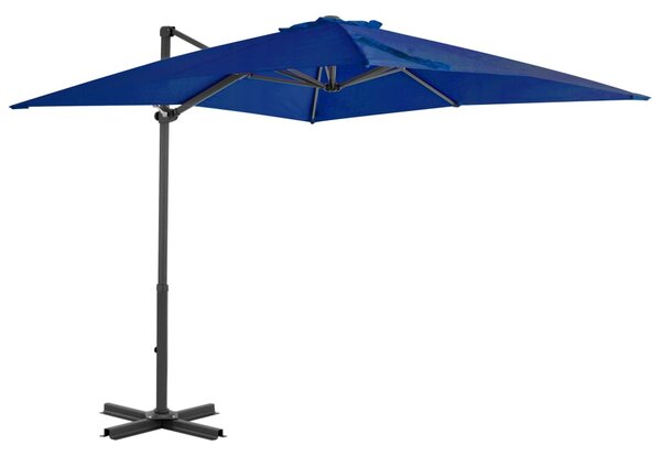 Konzolni vrtni suncobran s aluminijskim stupom 250x250cm azurni - Plava / 250 x 250 cm