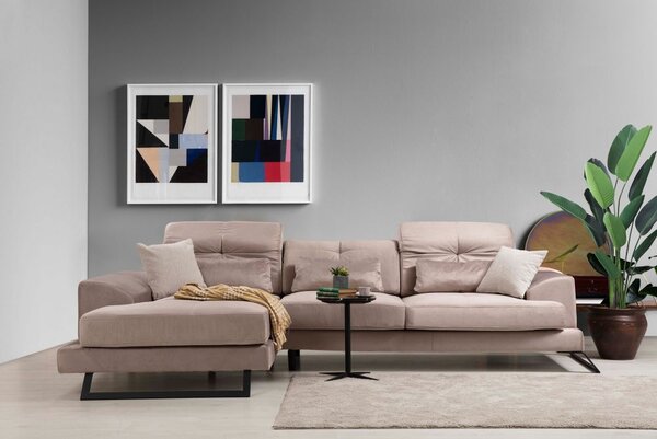 Atelier Del Sofa Kutna garnitura FRIDO lijeva, bež, Frido Corner Left (Chl+3R) - Beige