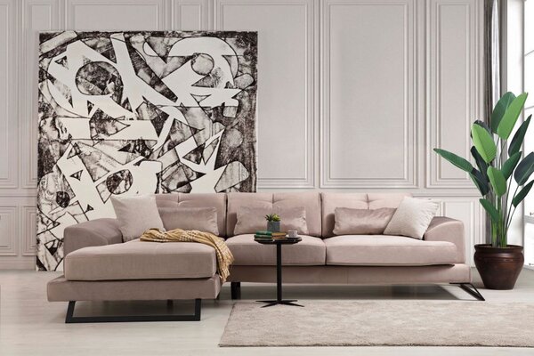 Atelier Del Sofa Kutna garnitura FRIDO lijeva, bež, Frido Corner Left (Chl+3R) - Beige