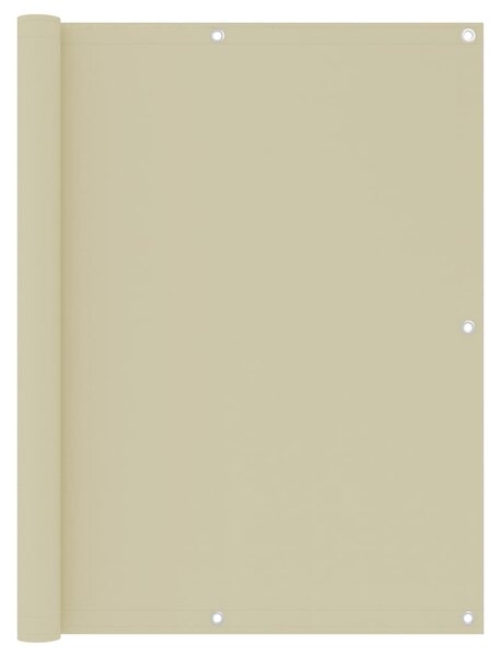 Balkonski zastor krem 120 x 500 cm od tkanine Oxford - Krema / 120 x 500 cm