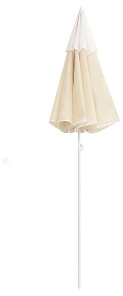 Vrtni suncobran s čeličnim stupom 180 cm boja pijeska - Bež / 180 cm