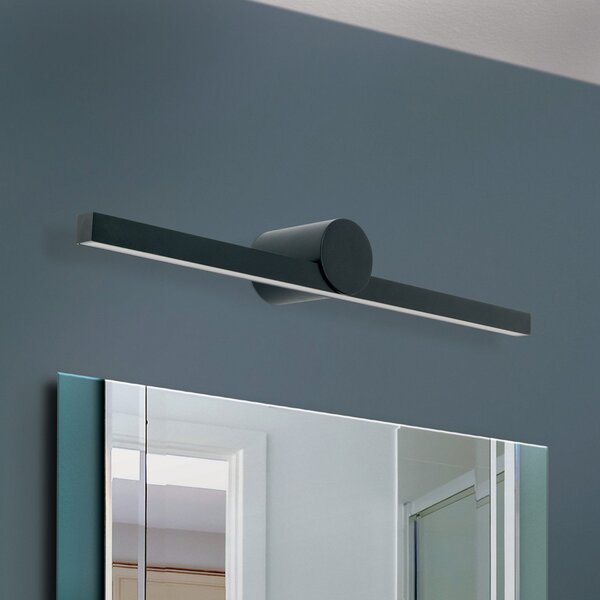 ORION LED svjetiljka za ogledalo Beauty, širina 61 cm, crna, Crno, kupaonica, Metal