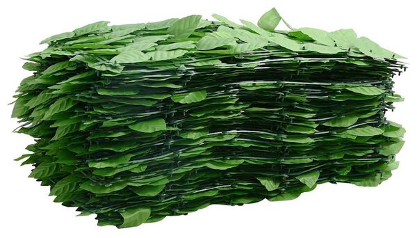 Balkonski zastor sa zelenim lišćem 600 x 75 cm - Zelena / 600 x 75 cm